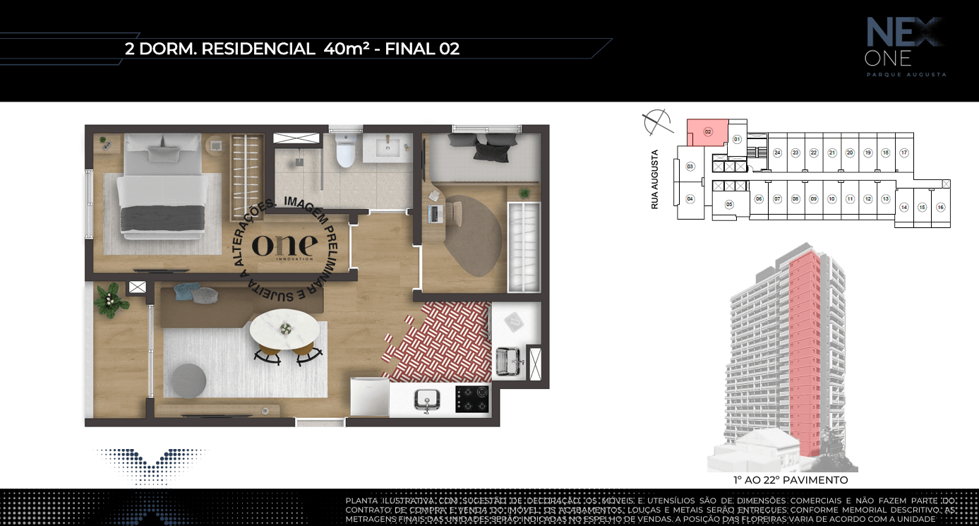 2 dorm residencial 40m - parque augusta nexone (1)